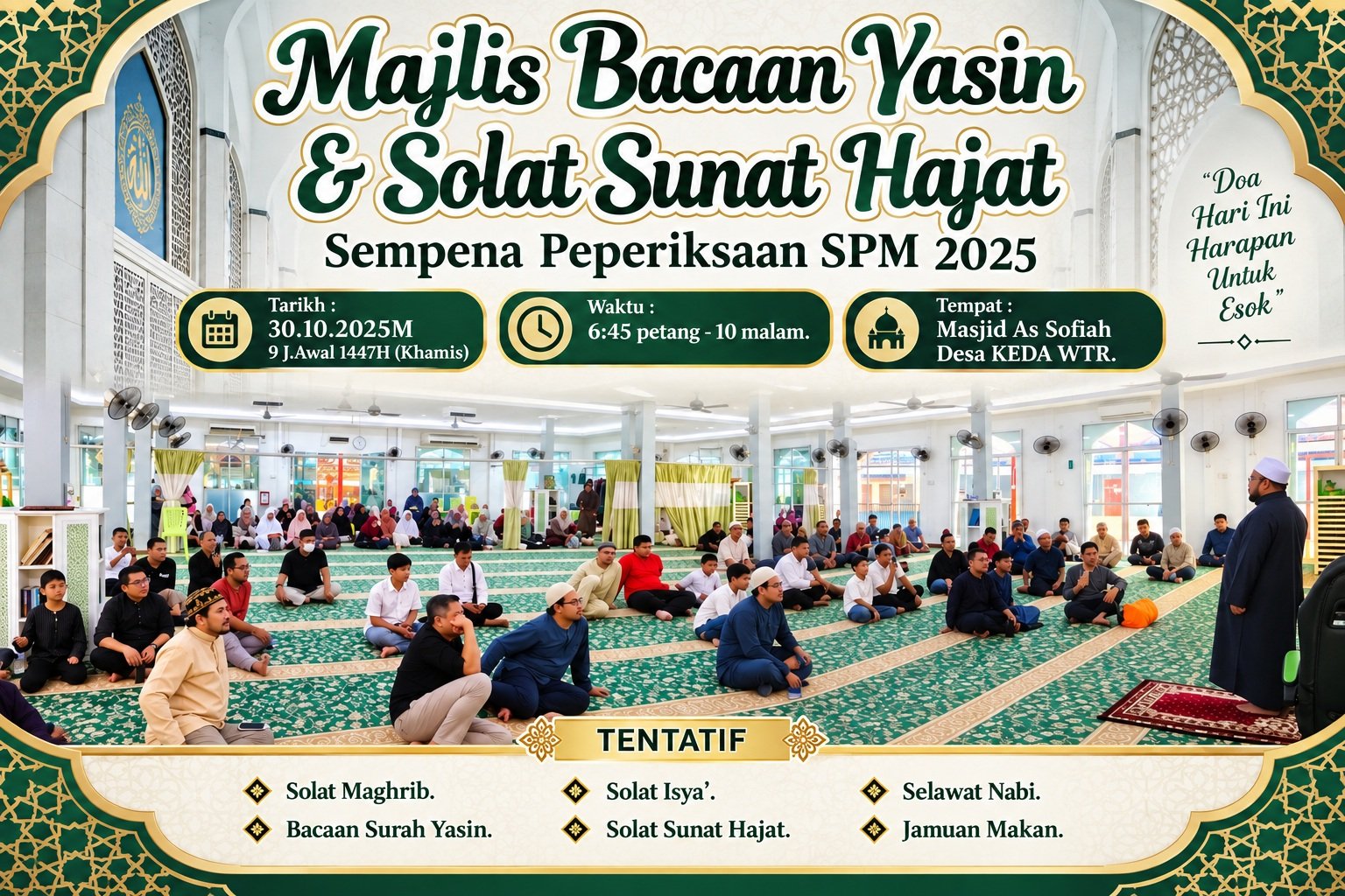 MAJLIS YASIN & SOLAT HAJAT